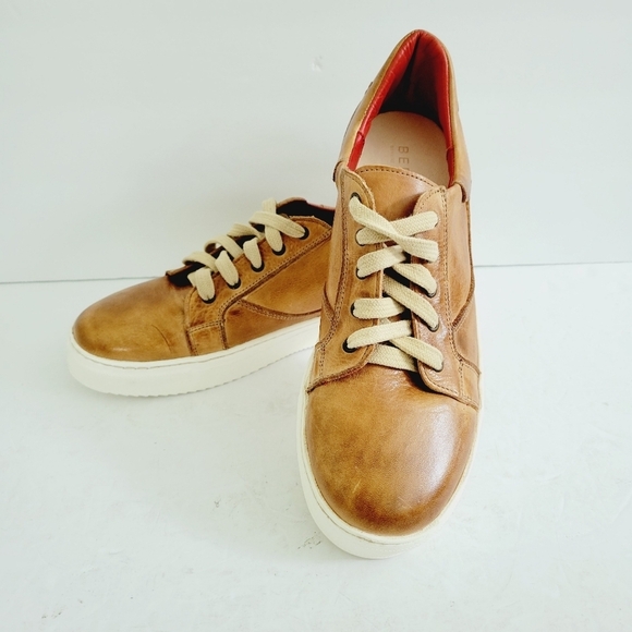 New Bed Stu Holly Brown Leather Sneakers, Size 8